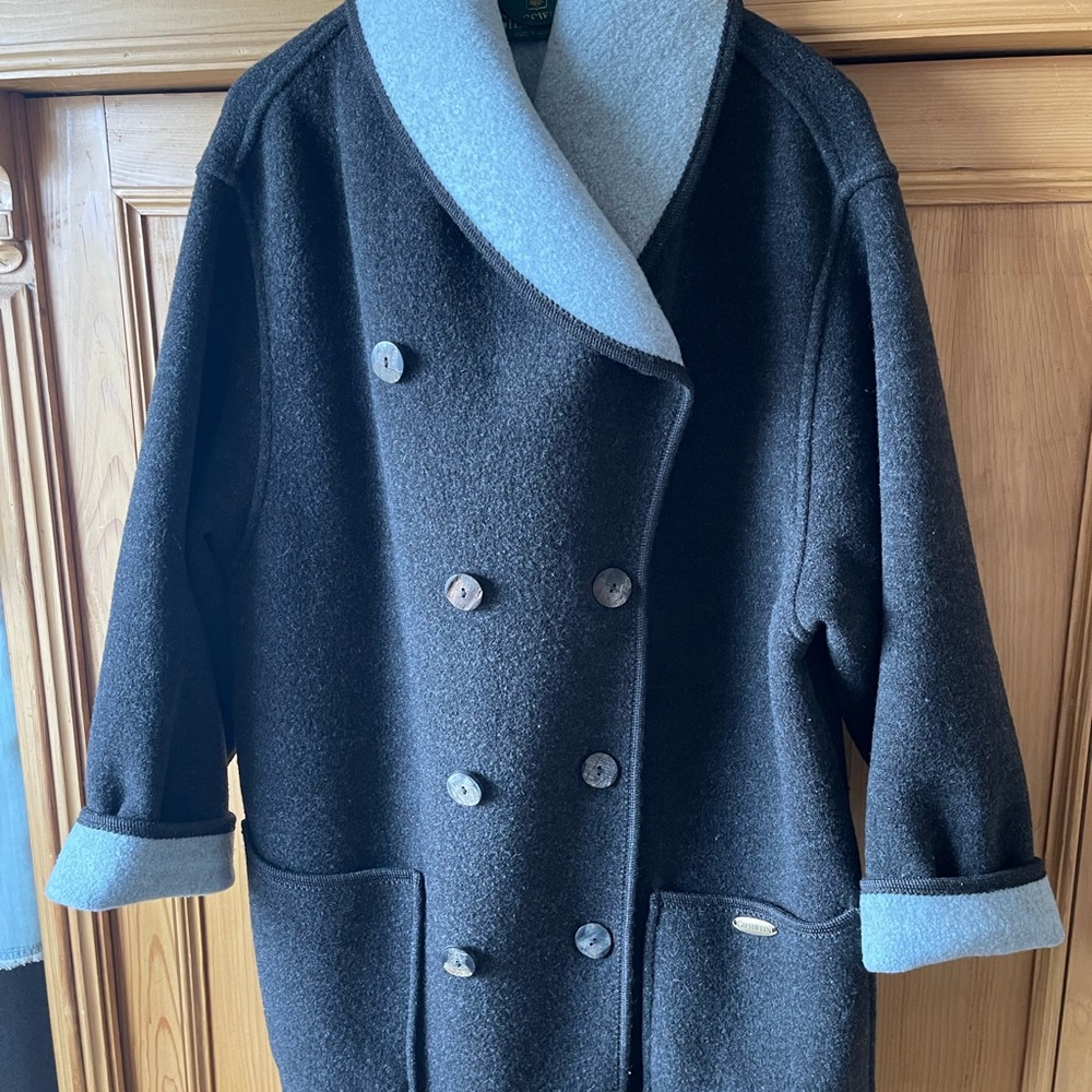 Women’s Giesswein Dark Gray/Blue Coat